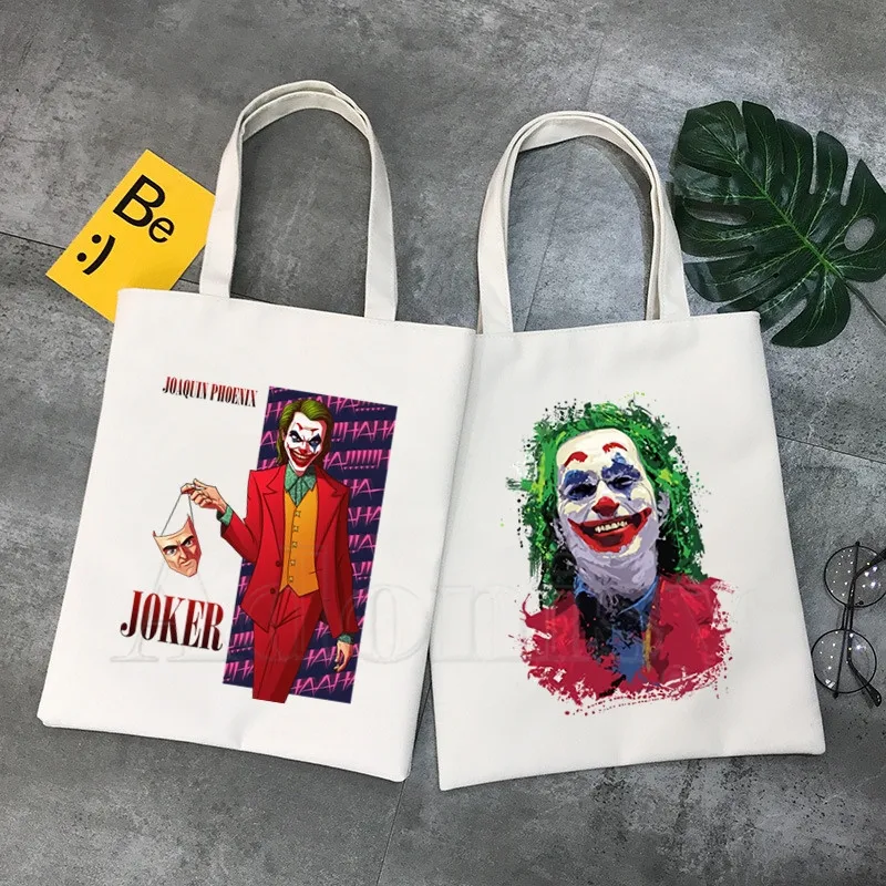 Женские сумки Joker Joaquin Phoenix Холщовая Сумка-тоут для покупок путешествий