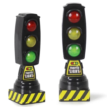 

Kids Traffic Safety Educational Toys Red Green Light Model Toys for Children Traffic Corner Stop Light Game Montessori Toys Gift