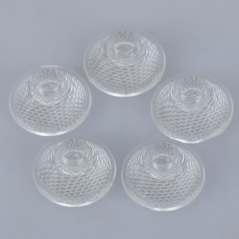 5 Pcs 1W 3W 5W LED Lens 20MM Optical PMMA Flat Transparent Lenses 60 Degree | Инструменты