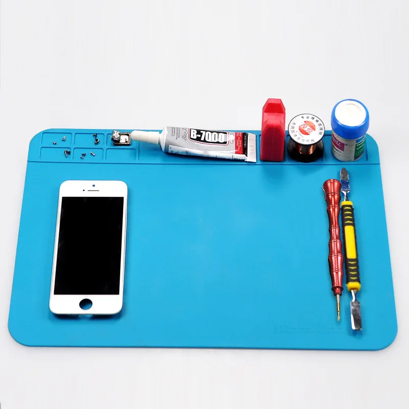 Heat Insulation Working Mat Heat-resistant Soldering Station Repair Insulation Pad Insulator Pad Maintenance Platform
