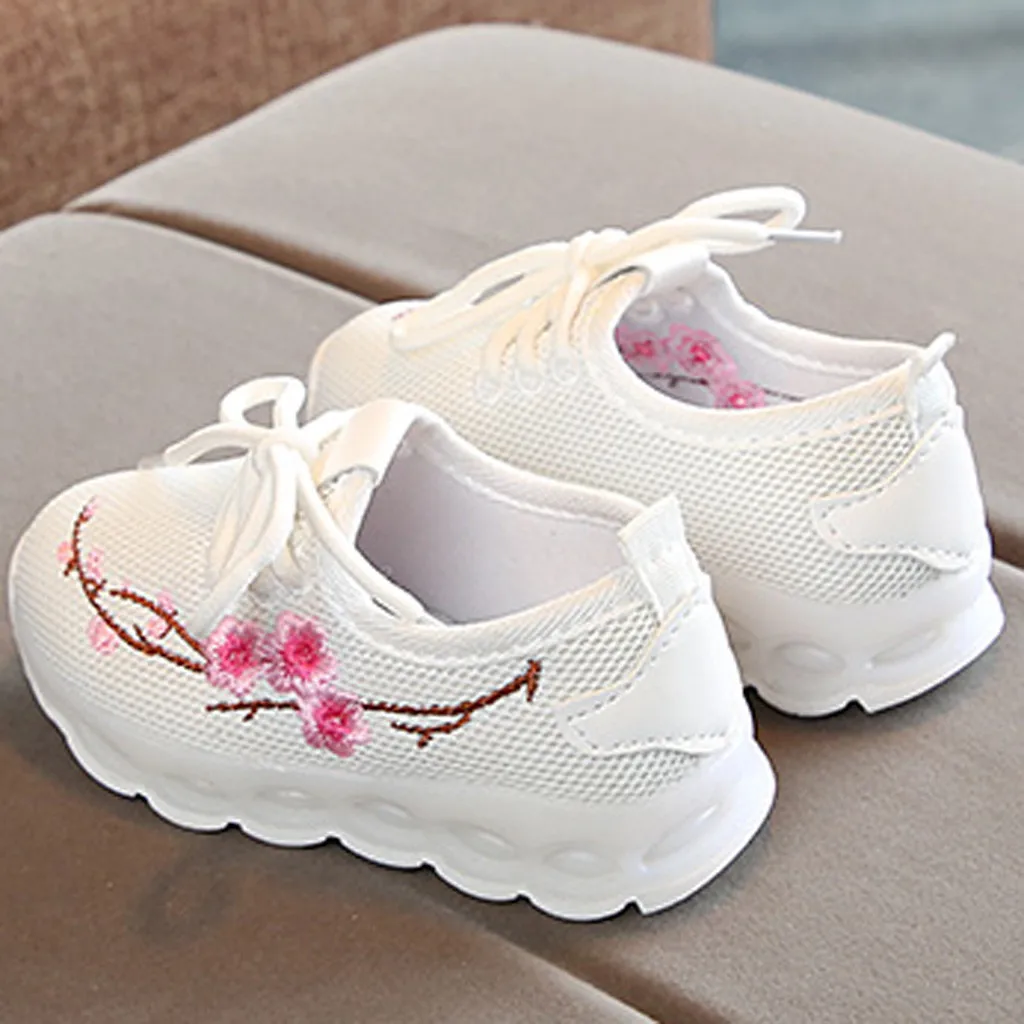 TELOTUNY Kids Toddler Led Glowing Sneakers Children Pearl Bling Sequins Luminous Shoes For Girl Boy Toddler Baby Light Shoes 101