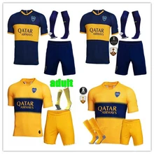 19 20 Boca Juniors, футболка для футбола, для взрослых, комплект для дома, Гаго, Освальдо, Переса Де Росси, TEVEZ, Павон, JRS, Спортивная футболка для футбола