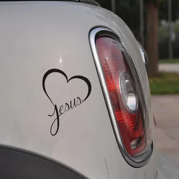 

JESUS HEART Vinyl Removable Waterproof Decal Sticker Car Window Decorative