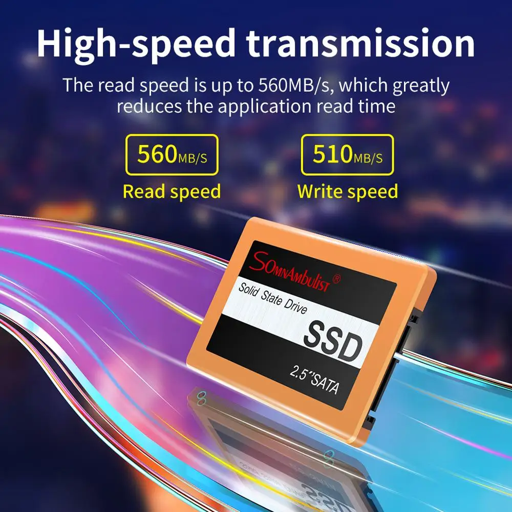 Внутренний твердотельный жесткий диск SOMNAMBULIST SSD Plus SATA III 2 5 дюйма 120 ГБ 240 480 для