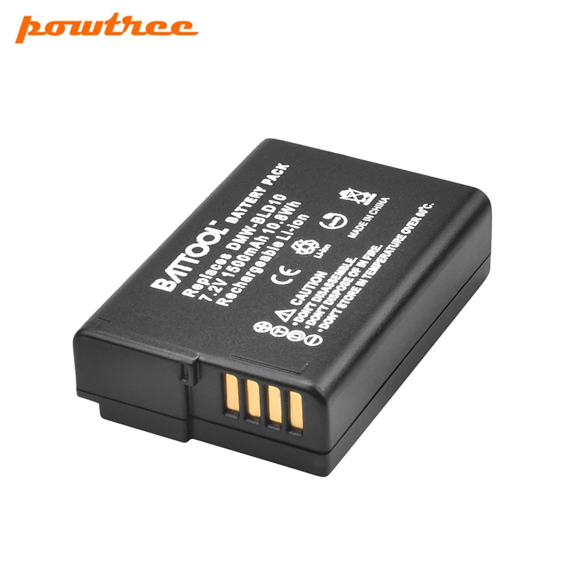 Аккумулятор Powtree DMW-BLD10E DMW BLD10E для Panasonic DMW-BLD10, DMW-BLD10E, DMW-BLD10PP Lumix DMC-G3, DMC-GF2, DMC-GX1 - Цвет: 1 Battery
