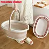 Foldable Mop Bucket Collapsible Portable Wash Basin Dishpan With Handle For UK ► Photo 2/6