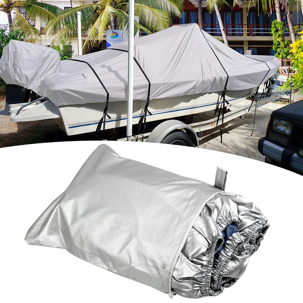 Boat Cover Anti-UV Waterproof Heavy Duty 300D Marine Trailerable Canvas Boat Accessories barco Cover Tear Proof