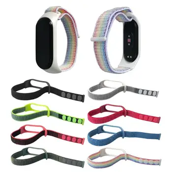 

8 Colors Nylon Loop Watchband Strap for Mi Band 4 3 Smart Wristband Bracelet Strap Replacement for Xiaomi Mi Band 3 4 Miband 4 3