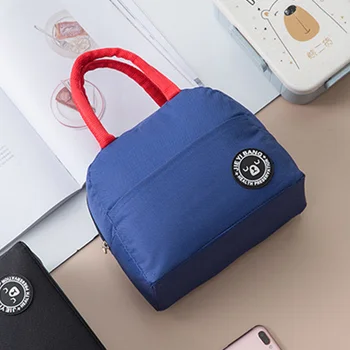 

Insulated Cooler Oxford Cloth Handbag Home Tote Students Lunch Bag Waterproof Portable Picnic Food Bento Pouch Fashion Storage