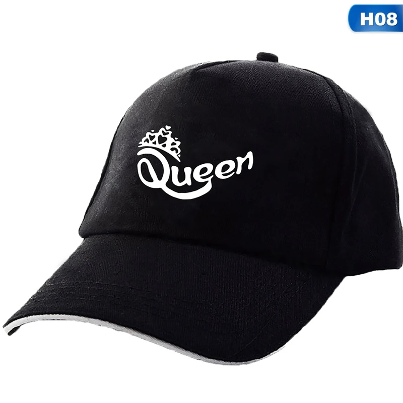8 Новинка, кепки KING QUEEN, новая мода, хип-хоп бейсболки, холщовая шапка с буквенным принтом, для влюбленных, Snapback, Солнцезащитная шляпа для мужчин и женщин, шапки - Цвет: 8