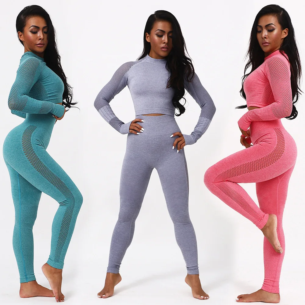 

Yoga Pants Hot Selling Seamless Set Buttock Lifting Belly Holding Base Leggings Stretchy