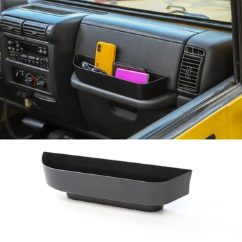 

Co-Pilot Position Armrest Storage Box fit for Jeep Wrangler TJ 1997-2006 Car Interior Accessories Stowing Tidying ABS Black 1pcs
