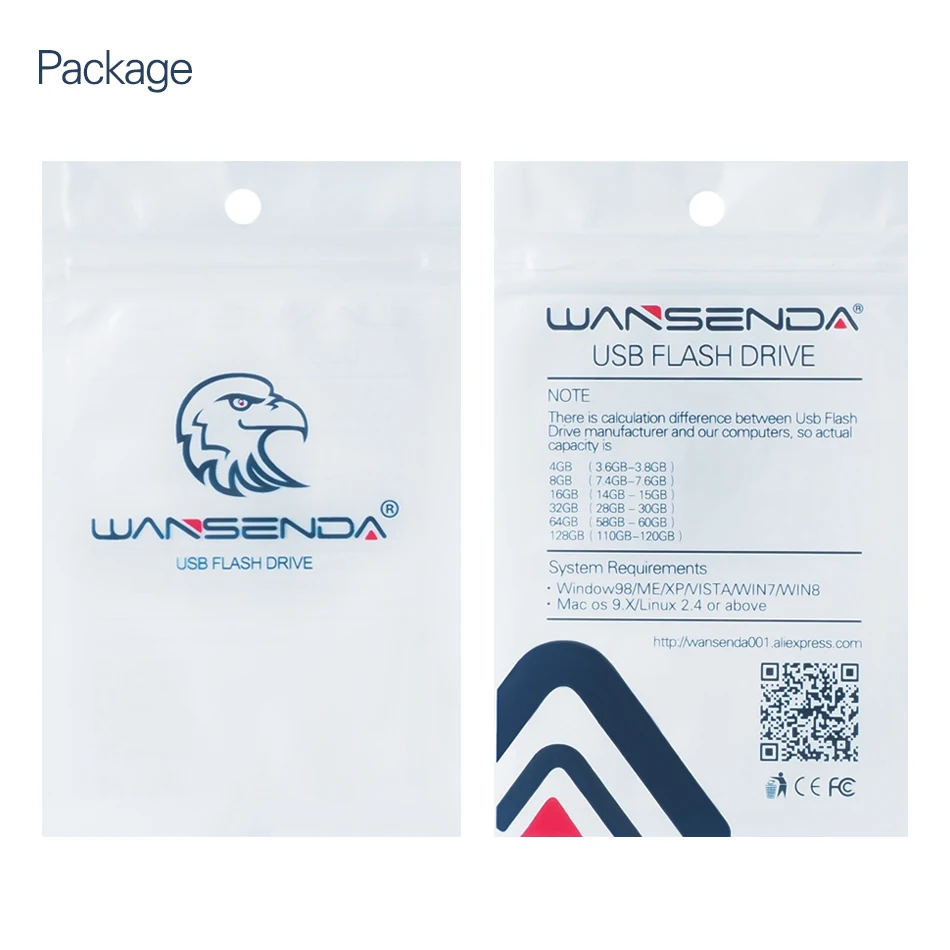 WANSENDA Usb 3.0 флеш накопитель 8 ГБ 16 32 64 3 0 Гб 128 ГБ|USB флэш-накопители| |