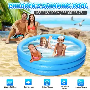

168X168X40CM Summer Swimming Pool Clip Net Thick Super Pad Pool Home Inflatable Bathtub Kids Bath Tub for Children Toys