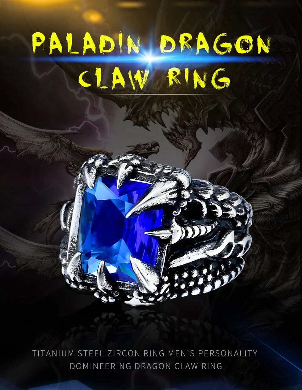 Paladin Dragon Claw Ring - Iconic Ring