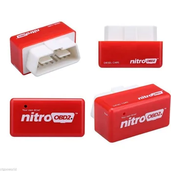 

Hot NitroOBD2 Full Chip Tuning Box For Benzine Diesel Cars Nitro OBD2 Plug&Drive OBDII Interface With Retail Box