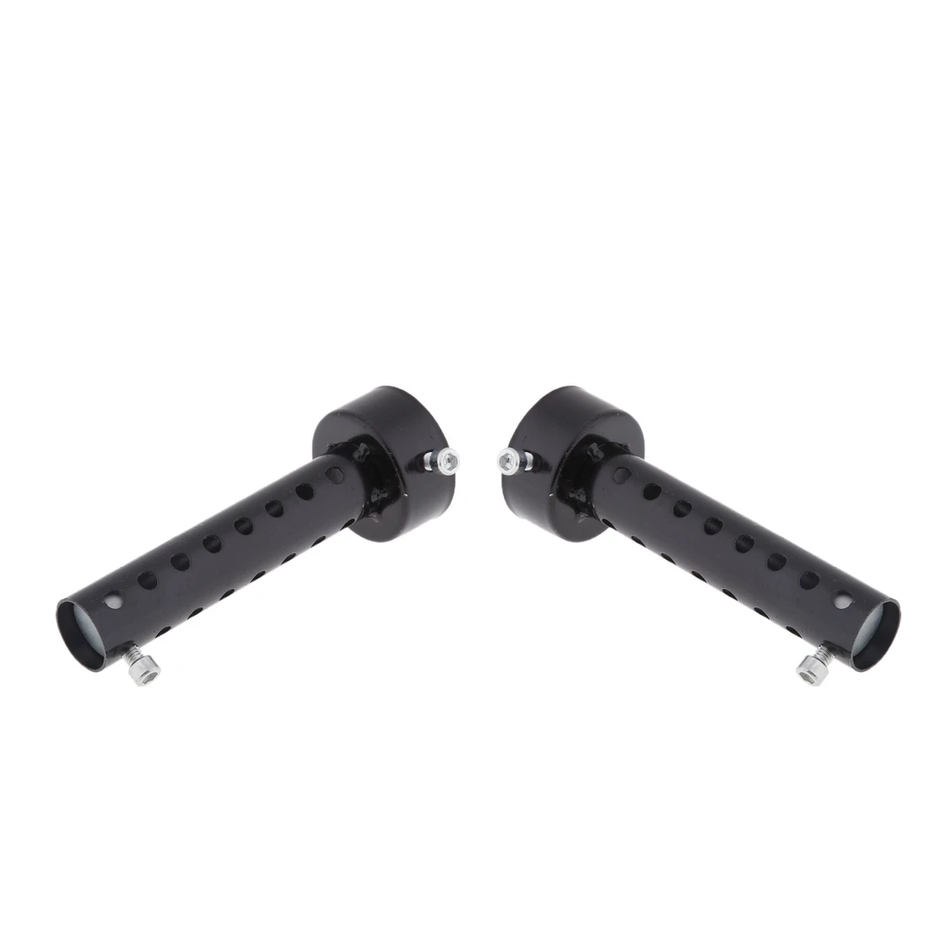2pcs 48mm Black Motorcycle Exhaust Can Muffler Insert Baffle DB Killer Silencer, 5.5 inch 140mm Length