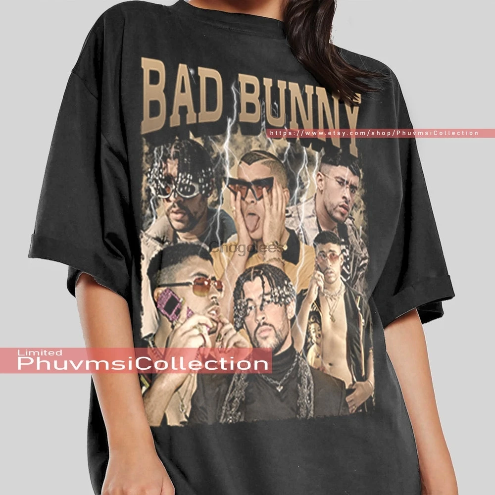 Bad Bunny Shirt El Ultimo Tour Del Mundo Graphic Tee Hip Hop Poster Vintage  Design Singer Tshirt Sweatshirt T-shirt P15 - T-shirts - AliExpress