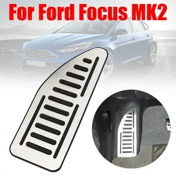 

Car Gas Fuel Pedal Set Brake Pedals Rest Foot Pedal Covers for Ford Focus 2 MK2 Kuga Escape