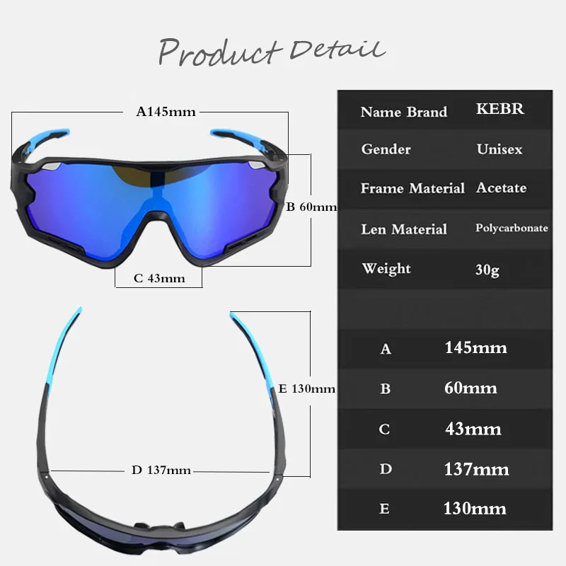 Brand Polarized Mountain Bike Sports Bicycle Cycling Sunglasses Gafas Ciclismo MTB Cycling Glasses Eyewear Sunglasses