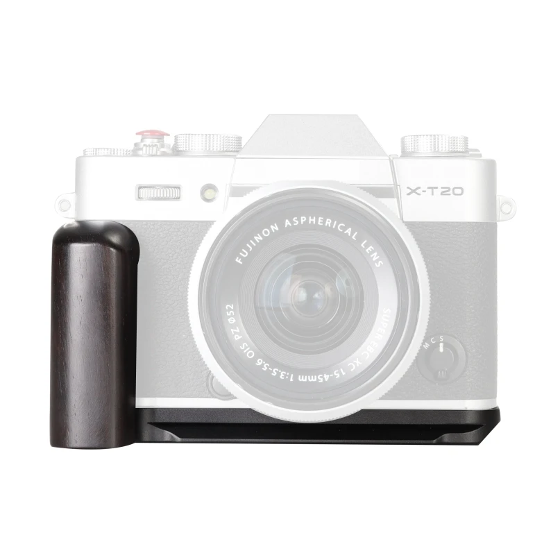 WEPOTO XT30 Grip Metal BracketQuick Release Base Black Ebony Handle Compatible with Fuji XT30 XT20 XT10 (GP-XT20-B)