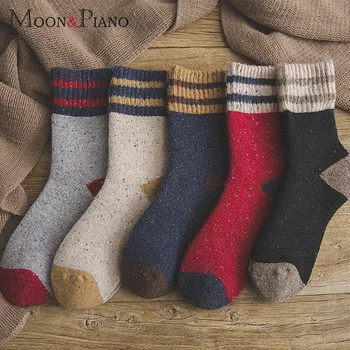 

Woman Socks Fashion Colorful Dots Striped Loose Thicking Warm Soft Comfortable Wool Funny Cute Sports Casual Short Sock 2020