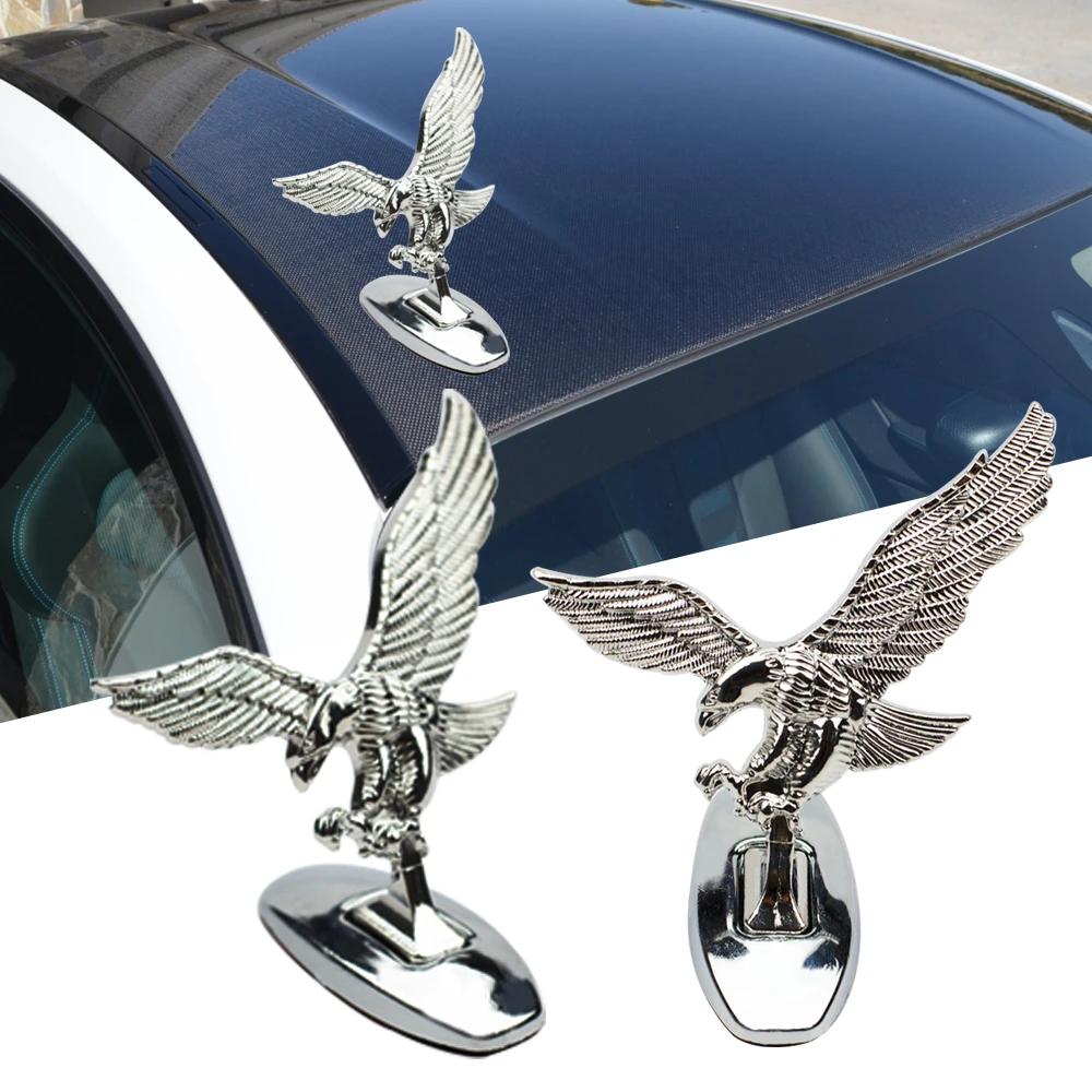 Car Front Cover Chrome Hood Ornament Badge 3D Emblem Angel Eagle For Auto | Автомобили и мотоциклы