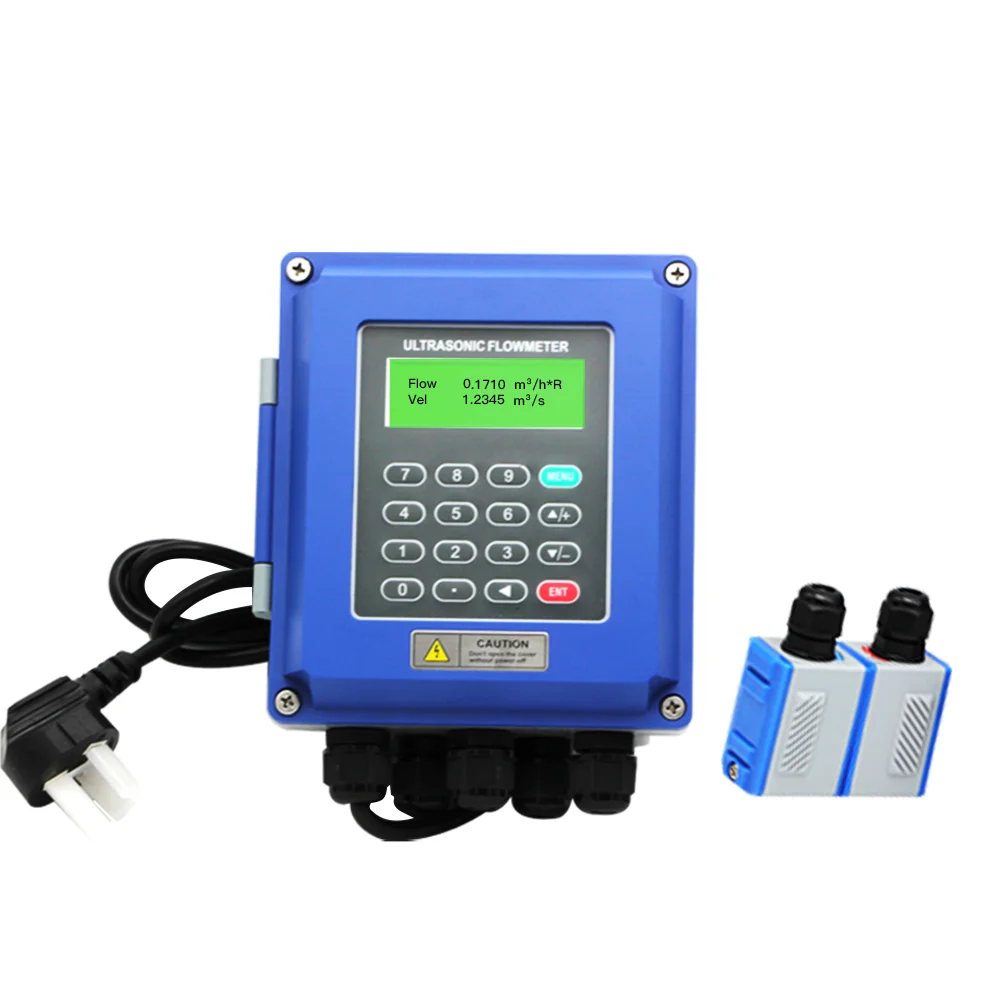 

Split Type TUF-2000B DN50-DN700mm TM-1 Sensor Ultrasonic Flow Meter Wall-Mounted Ultrasonic Liquid Flow Meter