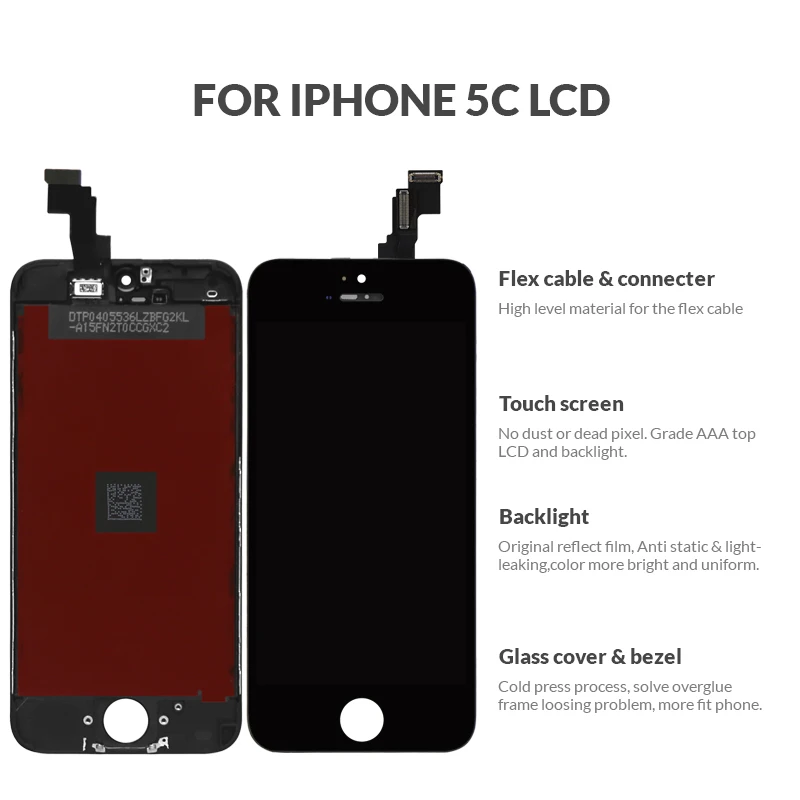 На русском AAA+++ ekran для iPhone 5 5S SE 5C ЖК-дисплей сенсорный дигитайзер полная сборка черный белый
