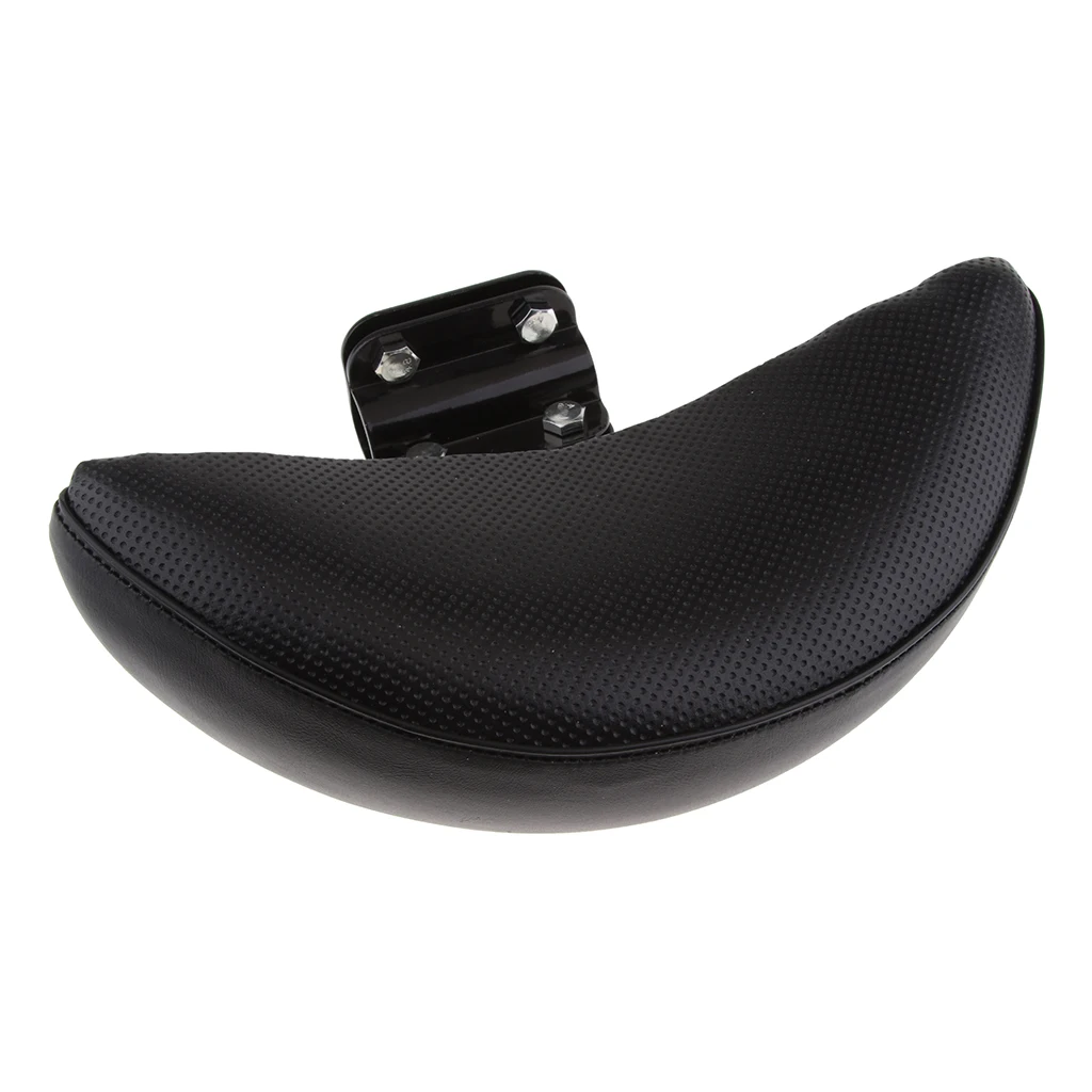 Universal PU Motorcycle Driver Backrest Sissy Bar Cushion Pad - Black