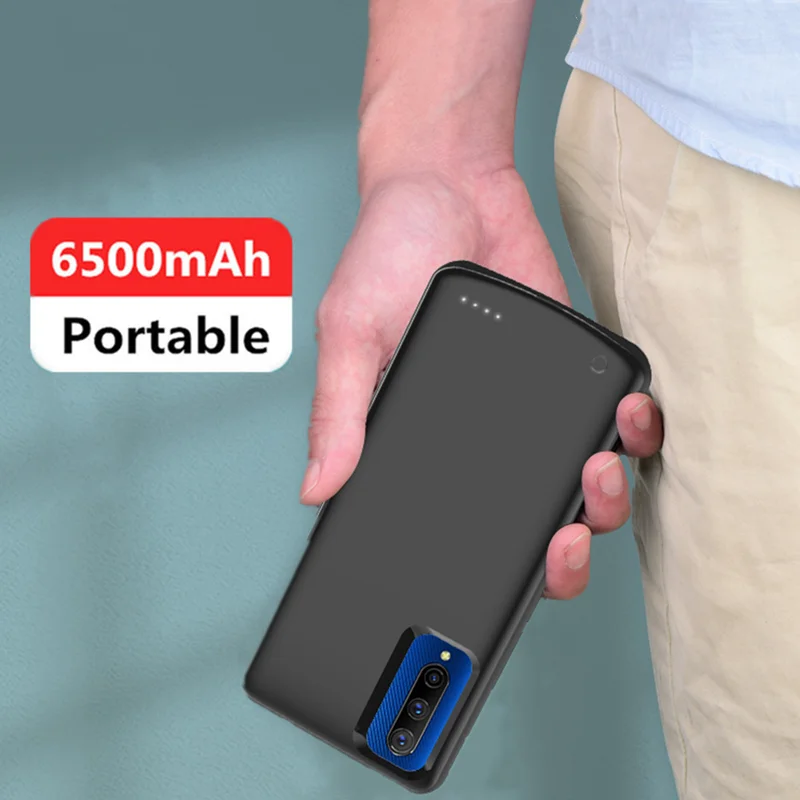 Чехлы для зарядки аккумулятора для VIVO IQOO Pro 5G Внешний чехол-аккумулятор 6500 мАч ультра тонкий мобильный Банк питания чехол для зарядки