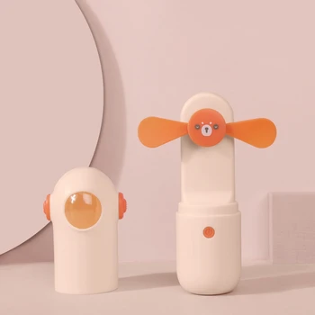 

2000Mah Handheld Portable Mini Fan Usb Rechargeable Brushless Silent Small Desk Fan Power Bank Outdoor Air Cooler For Room