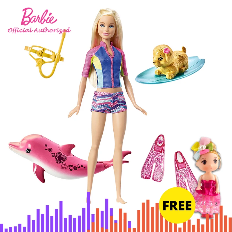 Barbie FBD63 Taucher-Puppe Magie Delfine Mädchen Spielzeug Geschenk Spielzeug 