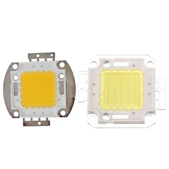 

Top-2 Pcs High Power LED Chip: 1 Pcs 100W DIY Lamp Light Lighting Warm White & 1 Pcs 50W Bulb Light Lamp DIY White 3800LM 6500K
