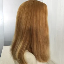 Stock,SALES PROMOTION Ship in 7 days jewish wig+ SKIN TOP free shipping best seller