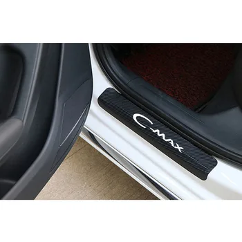 

Car Door Sill Scuff Plate Sticker For Ford C-Max Carbon Fiber Auto Tuning Stickers Decoration Stickers Decals Car Accessories