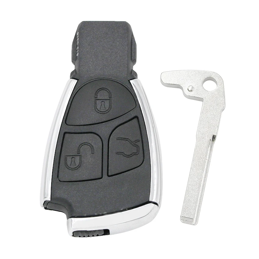 Модифицированный чехол для дистанционного ключа с 3 кнопками + 1/4 Mercedes Benz CLS C E S