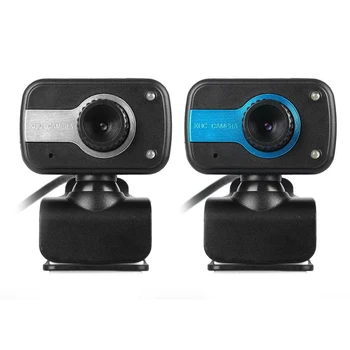 

USB 2.0 HD Webcam with Built-in Microphone for Win 10 8 7 XP Widescreen Video Work Home Accessories Clip-on Web Camera Dropship