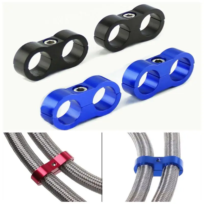 

Universal Professional Car Hose Separator Clamp Fitting Cable Fastener AN4/AN6/AN8/AN10/AN12 Gas/Oil/Fuel Line Hose End Fitting