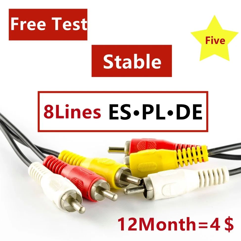 2021 The Most Stable 8 lines for Satellite tv Receiver 7 Clines HD DVB-S2 Support Freesat V7 HD