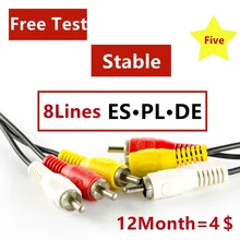 2021 The Most Stable 8 lines for Satellite tv Receiver 7 Clines HD DVB-S2 Support Freesat V7 HD