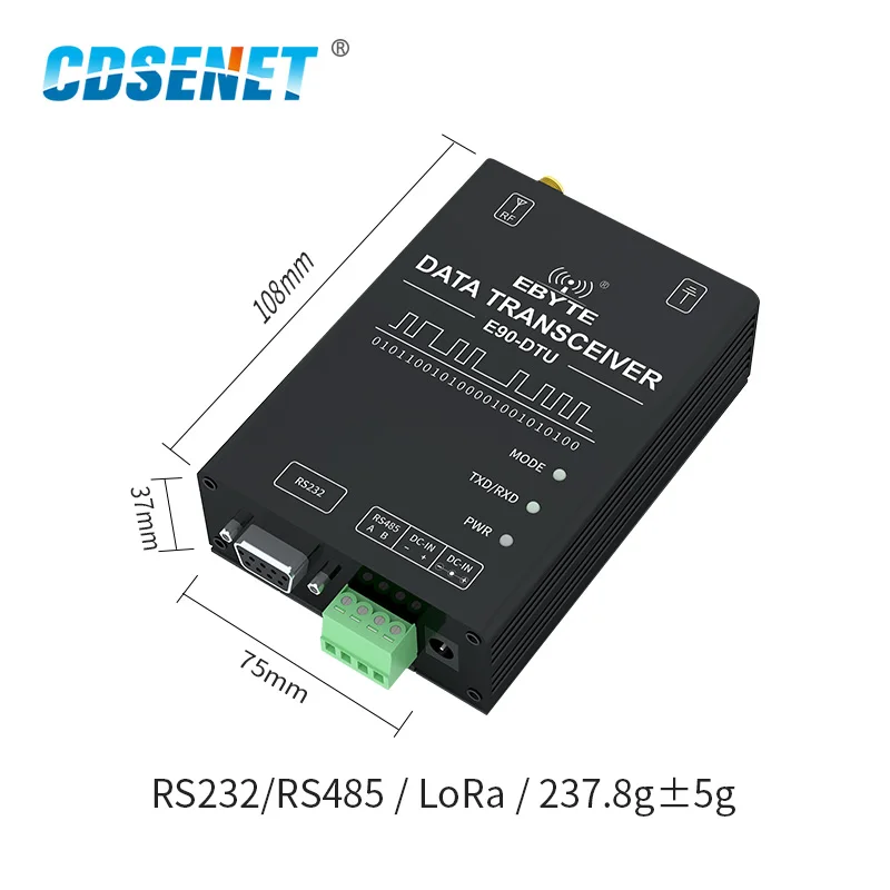 LoRa модуль SX1262 SX1268 беспроводной модем RS232 RS485 433 МГц 30dBm 10 км дальность полудуплексный для ddc duc ddc трансивер