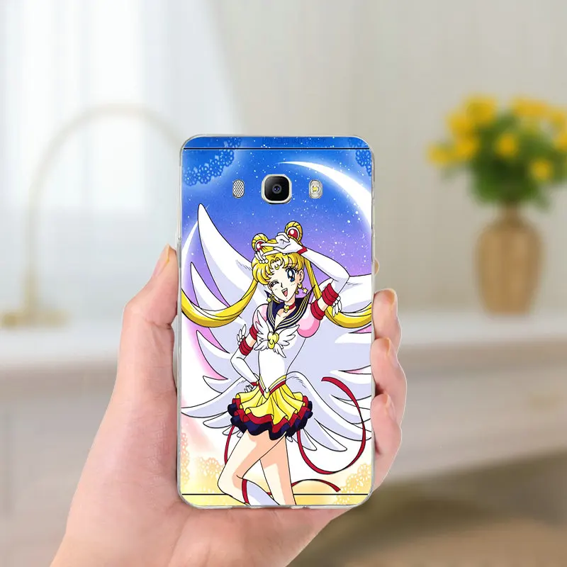 Мягкие силиконовые чехлы из ТПУ для телефонов Samsung Galaxy J1 J2 J3 J5 J7 Coque Shell Fashion аниме Сейлор Мун девушка - Цвет: Picture 11