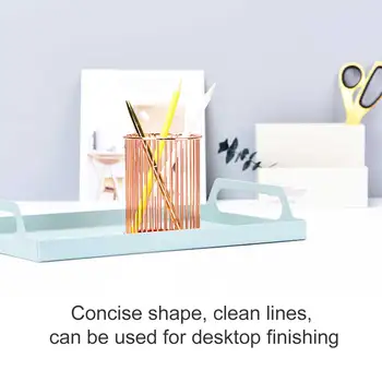 

1pc Metal Pen Holder Nordic Style Hollow Desktop Pencil Container Organizer for Home LFX-ING