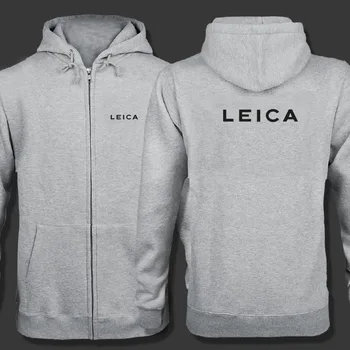 

Spring Cardigan Men Leica logo zipper Hoodies Jacket Print Clothing Fashion Casual zipper Sweatshirt