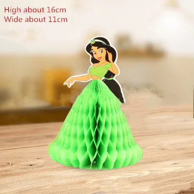 1pcs 3D princess party anniversaire1an stereo honeycomb paper birthday kids gift fairy princess greeting card party decor 1pcs  style5