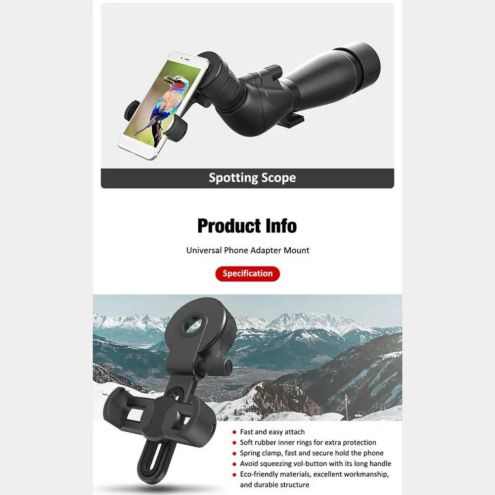 phone charging stand New Portable Stand Microscope Adapter Clip Binocular Monocular Spotting ScopesUniversal Mobile Phone Camera Adapter Holder cell phone stand