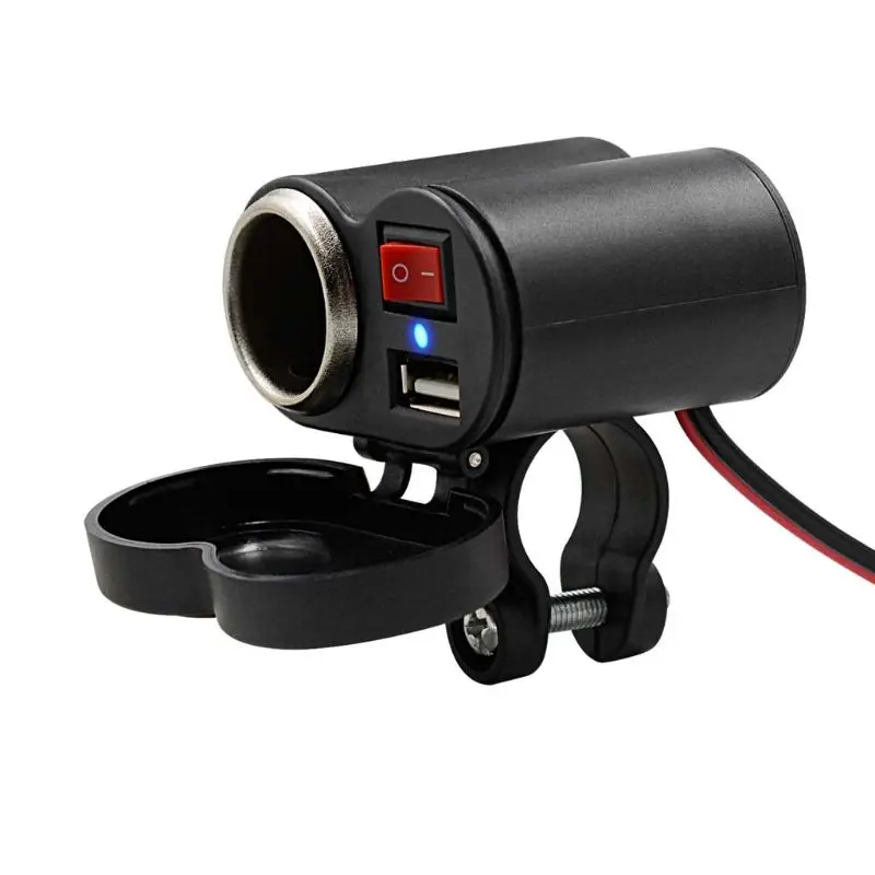 12V мотоциклов USB Зарядное устройство Водонепроницаемый сигарету te Зажигалка для