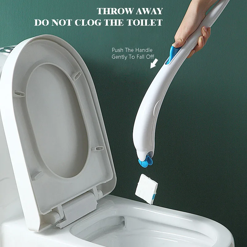 

Japanese Style Toilet Brush Creative Sanitary Products Disposable Replacement Cleaning Brush Tool WC Tools White Household Items