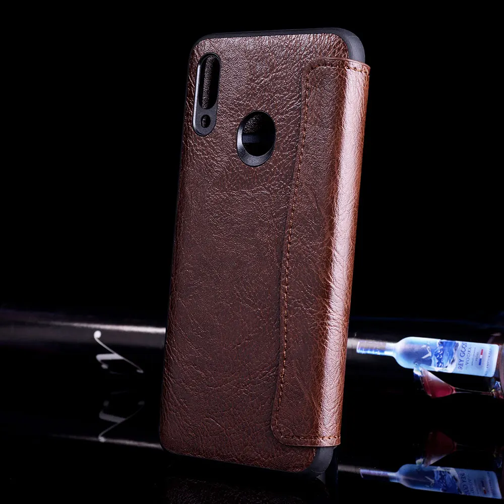 Чехол для huawei honor 8A 8X 8C роскошный винтажный кожаный чехол с 3 отделениями карт